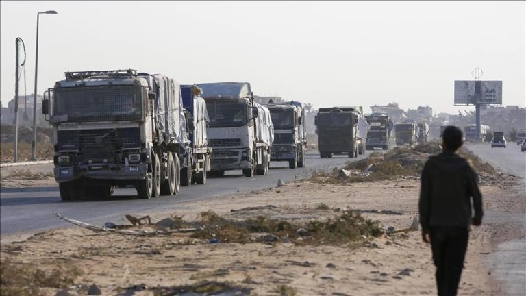 غزة: تصريحات السفير الأمريكي بشأن دخول 600 شاحنة مساعدات يوميًا “مضللة” والالتزام الفعلي لا يتجاوز 39%