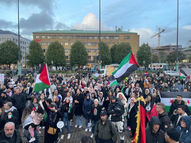 مظاهرات وفعاليات في مدن السويد دعمًا لفلسطين السبت والأحد