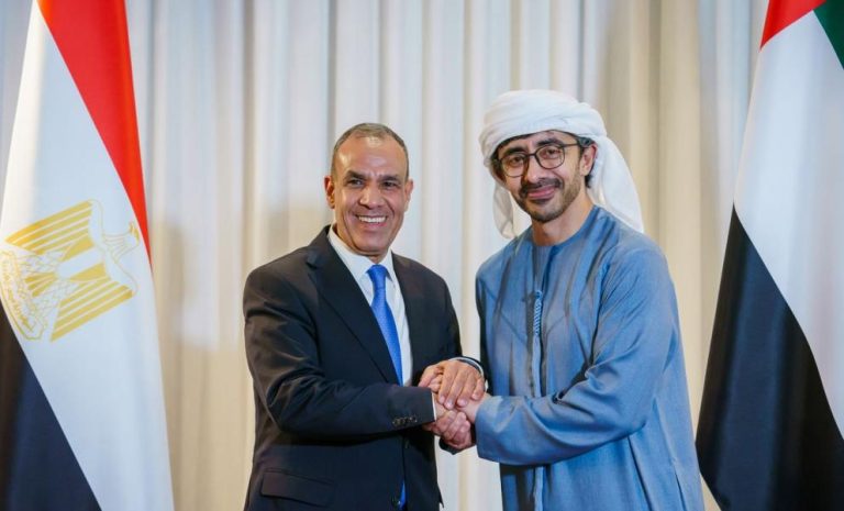 مصر والإمارات تبحثان تطور الأوضاع في فلسطين والسودان واليمن
