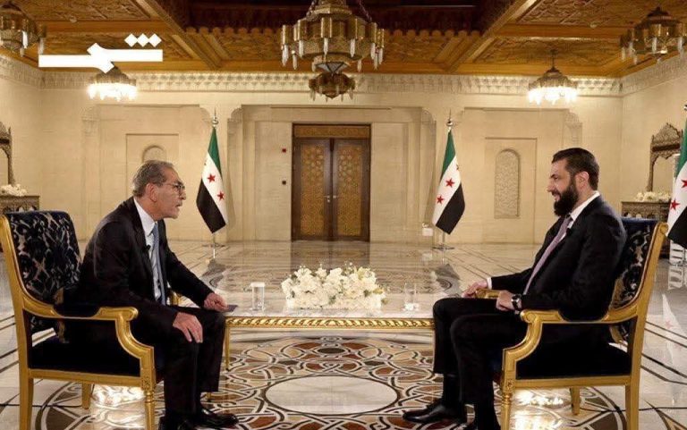 مصدر أمني: تهديدات “العمالي الكردستاني” توقف بث لقاء أحمد الشرع على قناة شمس