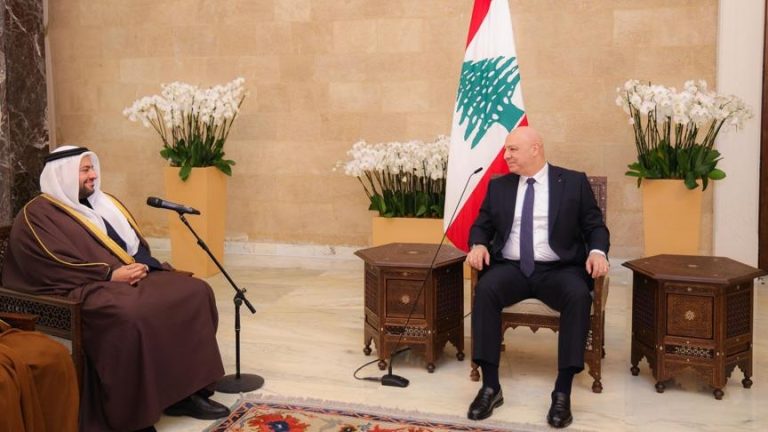 عون وبري يثمّنان الدور القطري في دعم لبنان ويؤكدان ضرورة تطبيق قرار مجلس الأمن 1701