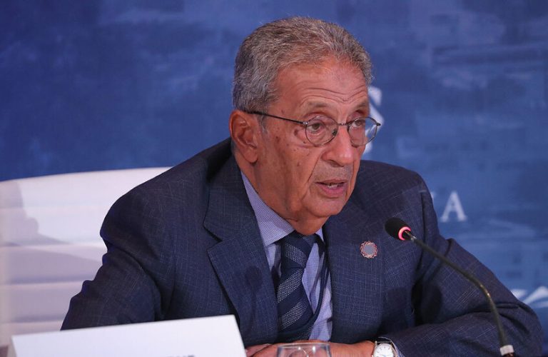 عمرو موسى يحذر من محاولات دولية لتصفية القضية الفلسطينية