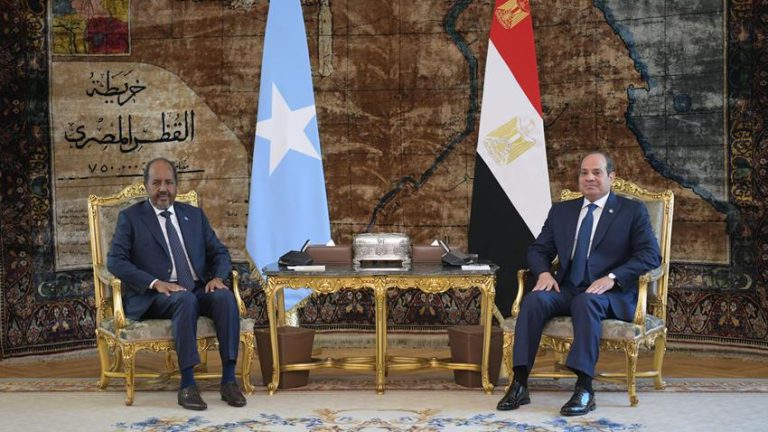 السيسي يستقبل الرئيس الصومالي حسن شيخ محمود في القاهرة