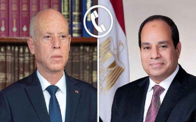 السيسي ورئيس تونس يبحثان سبل خفض التصعيد بالمنطقة