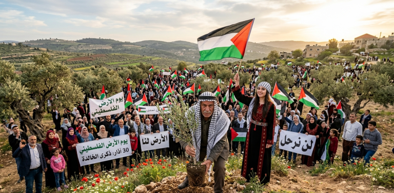 في ذكرى يوم الأرض..صمود فلسطيني مستمر وذاكرة لا تنسى ودعم وتضامن راسخين