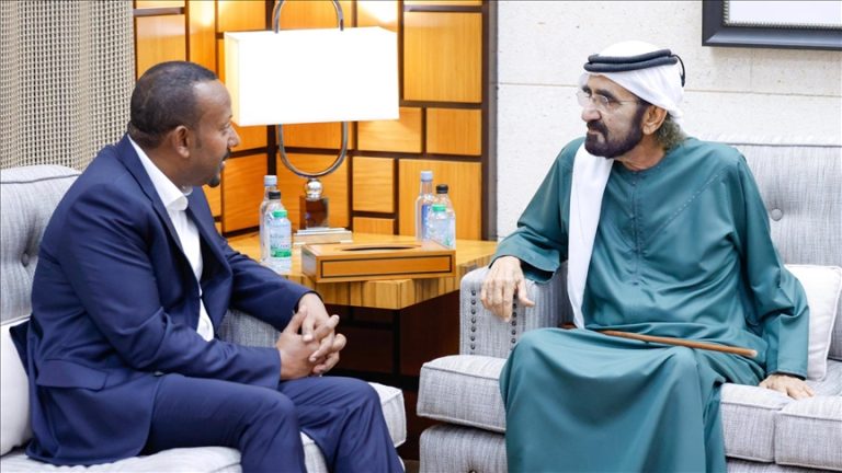 محمد بن راشد يبحث مع آبي أحمد التطورات الإقليمية والتصعيد العسكري في الشرق الأوسط
