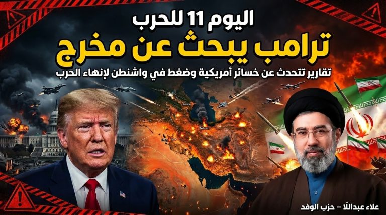 علاء عبداللا يكتب: اليوم 11 للحرب… ترمب يبحث عن مخرج
