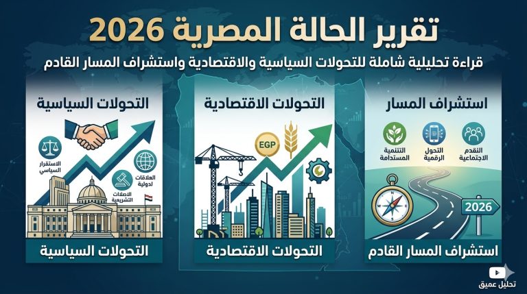 تقرير الحالة المصرية 2026: قراءة تحليلية شاملة للتحولات السياسية والاقتصادية واستشراف المسار القادم