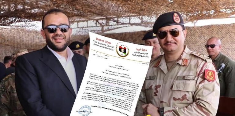المجلس الأعلى لحكماء ليبيا يستنكر لقاء وكيل وزارة دفاع حكومة الوحدة مع صدام حفتر