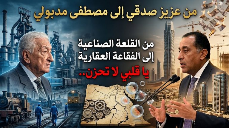 من عزيز صدقي إلى مصطفى مدبولي: من “القلعة الصناعية” إلى “الفقاعة العقارية”.. يا قلبي لا تحزن