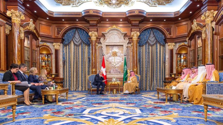 محمد بن سلمان يبحث مع الرئيس السويسري تعزيز الاستثمار وتطورات الأوضاع الإقليمية والدولية