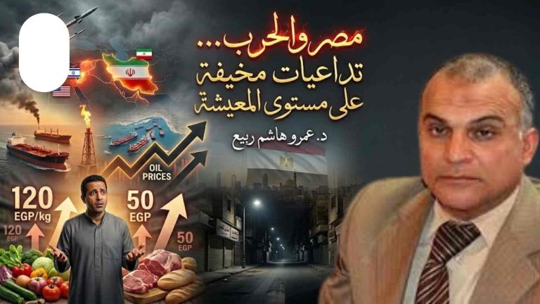 د.  عمرو هاشم ربيع : مصر والحرب تداعيات مخيفة على مستوى المعيشة