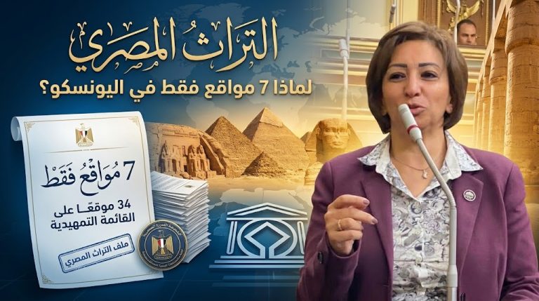 مها عبد الناصر تطالب الحكومة بخطة عاجلة لزيادة المواقع المصرية على قائمة التراث العالمي لليونسكو