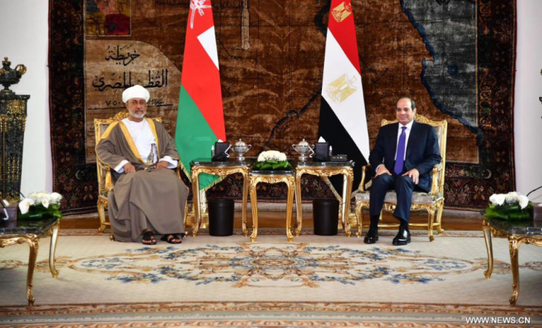 السيسي وسلطان عمان يؤكدان ضرورة تأمين الملاحة في “هرمز”