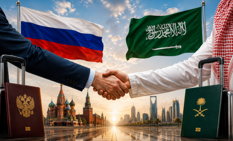 السفر بدون تأشيرة بين السعودية وروسيا يدخل حيز التنفيذ