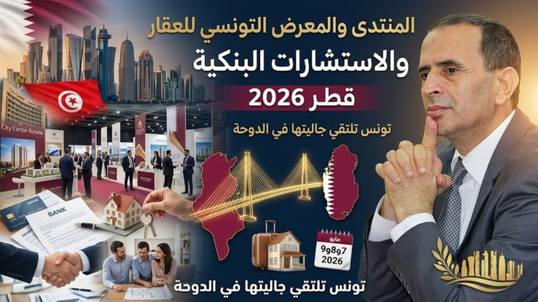 ماهر المذيوب يرحب بالمنتدى والمعرض التونسي للعقار والاستشارات البنكية في قطر 2026