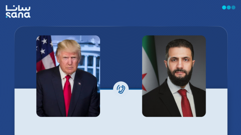 الرئاسة السورية: الشرع تحدث مع ترامب هاتفيا