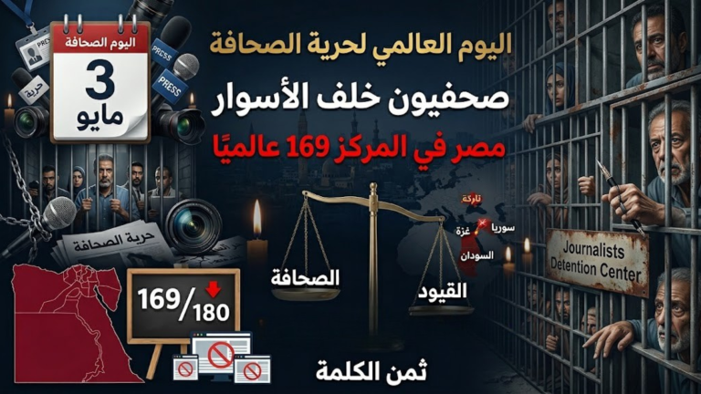 اليوم العالمي لحرية الصحافة.. الصحفيون المعتقلون في مصر والعالم يدفعون ثمن الكلمة