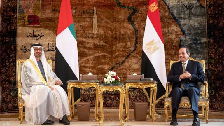 السيسي يستقبل نظيره الإماراتي للتشاور حول عدد من القضايا الإقليمية