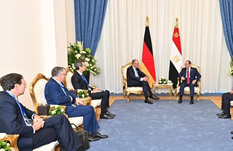 السيسي يطلب دعما ألمانيا لخطة إنهاء الحرب في غزة..ويدعو ميرتش لزيارة مصر