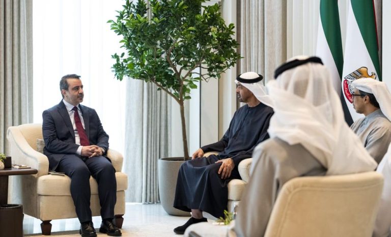 رئيس الإمارات ووزير الخارجية السوري يبحثان تعزيز التعاون
