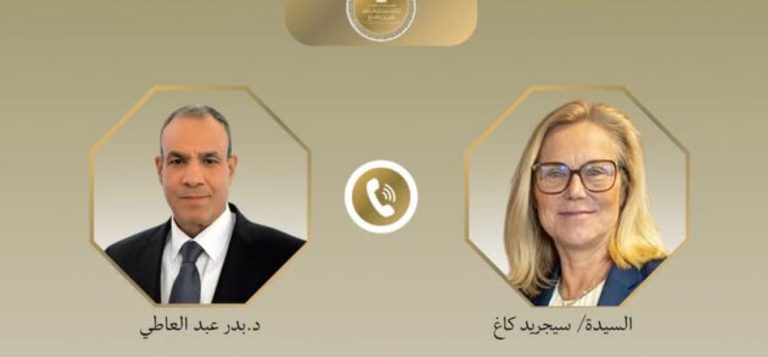 بدر عبد العاطي يبحث مع عضو المجلس التنفيذي لغزة تطورات الأوضاع في الأراضي الفلسطينية