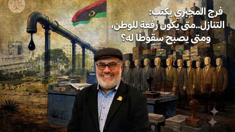 فرج المجبري يكتب: التنازل..متى يكون رفعة للوطن، ومتى يصبح سقوطًا له؟