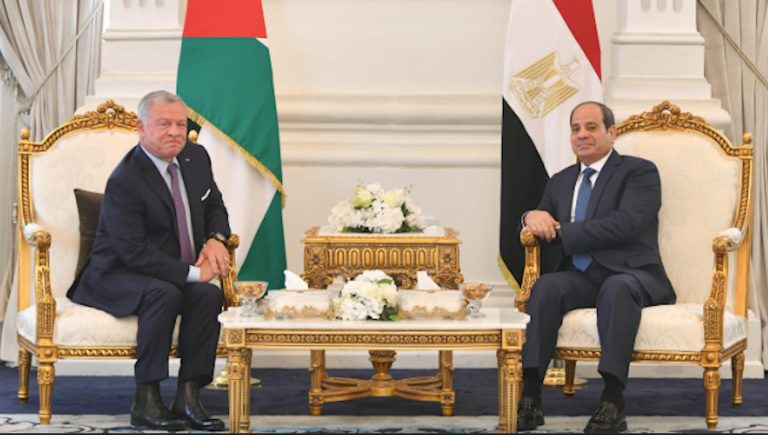 السيسي لملك الأردن: أمن المملكة جزء لا يتجزأ من أمننا القومي