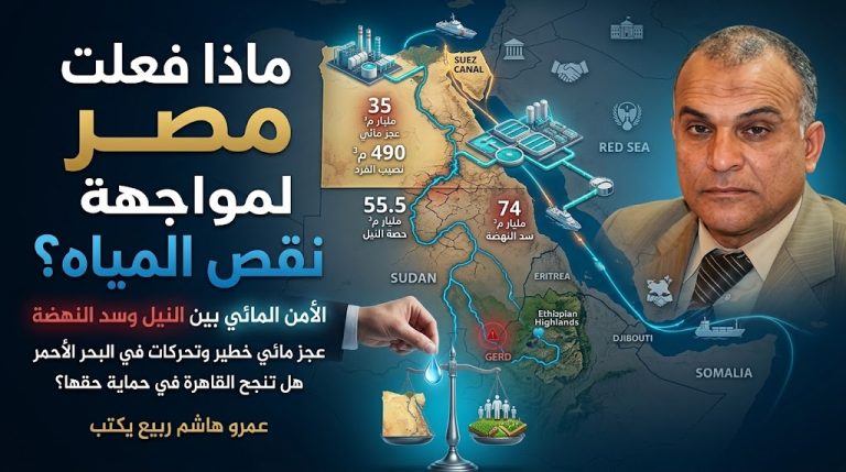 عمرو هاشم ربيع يكتب: ماذا فعلت مصر لمواجهة خطر نقص المياه؟