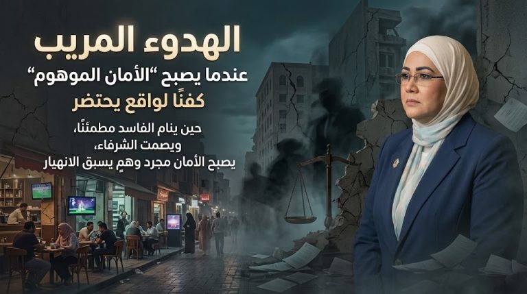 د. هاله عبد العزيز تكتب: الهدوء المريب: عندما يصبح “الأمان الموهوم” كفنًا لواقع يحتضر