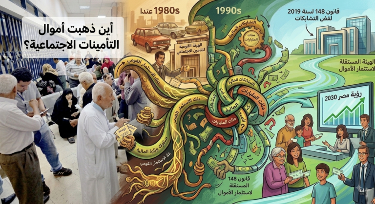 رحلة أموال التأمينات من الثمانينيات حتى اليوم.. كيف بدأت التشابكات ووصلت إلى مئات المليارات؟