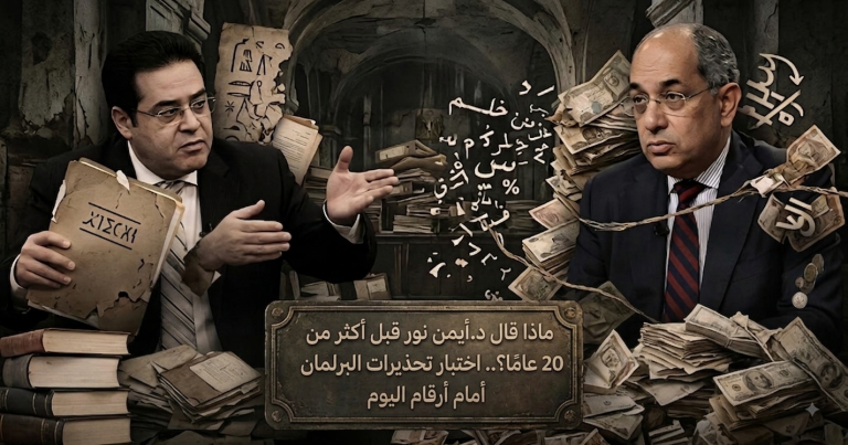 ماذا قال د.أيمن نور قبل أكثر من 20 عامًا؟.. اختبار تحذيرات البرلمان أمام أرقام اليوم