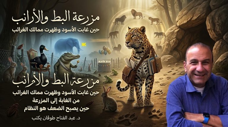 د. عبد الفتاح طوقان يكتب: مزرعة البط والأرانب: حين غابت الأسود وظهرت ممالك الغرائب