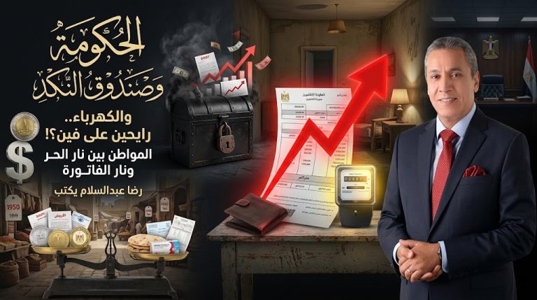 رضا عبدالسلام يكتب: الحكومة وصندوق النكد والكهرباء.. رايحين على فين؟!