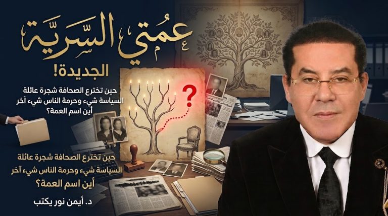 د. أيمن نور يكتب: عمتي… السرية… الجديدة!