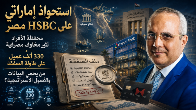 عادل صبري يكتب: مصر… استحواذ إماراتي على محفظة الأفراد في «HSBC» يثير مخاوف مصرفية