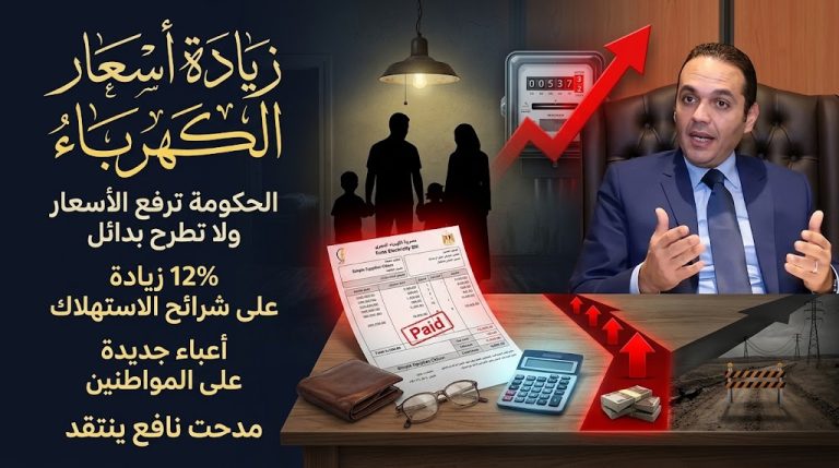 مدحت نافع ينتقد زيادة أسعار الكهرباء: الحكومة تعتمد على رفع الأسعار وتفتقر إلى بدائل