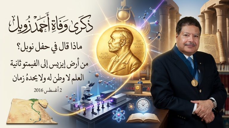 في الذكرى العاشرة لرحيله.. ماذا قال أحمد زويل خلال تسلمه جائزة نوبل؟