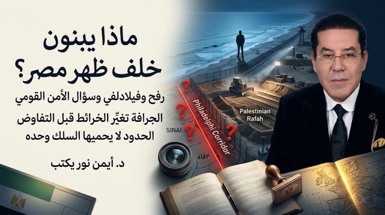 د. أيمن نور يكتب: ماذا يبنون خلف ظهر مصر؟
