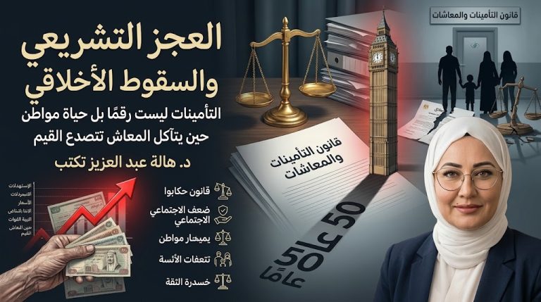 د. هالة عبد العزيز تكتب: بين العجز التشريعي والسقوط الأخلاقي
