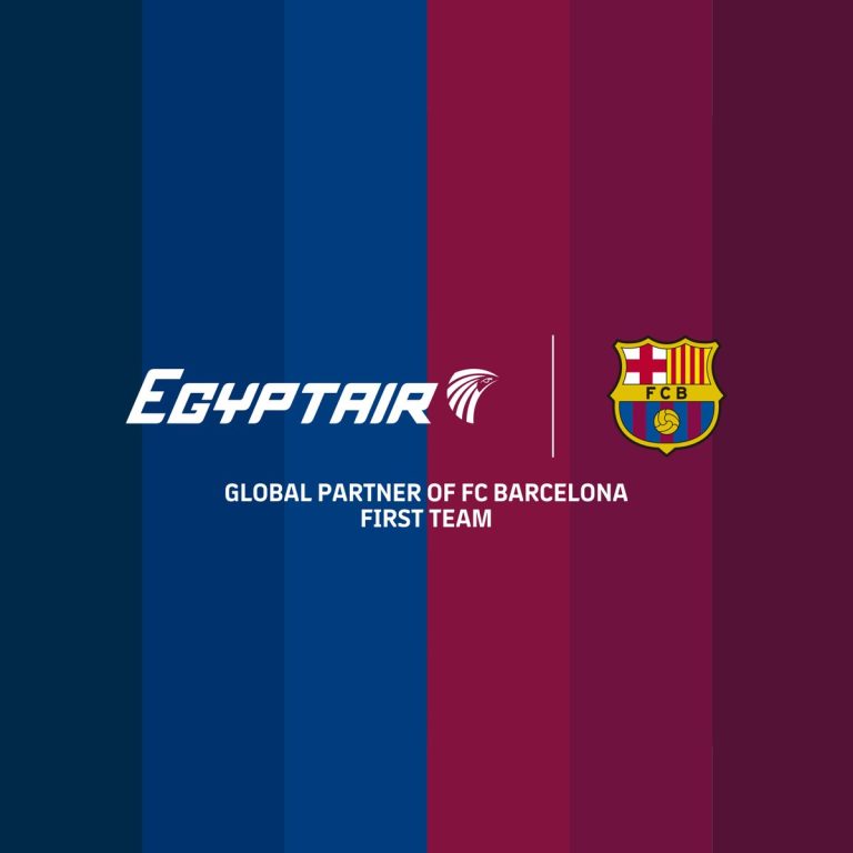 مصر للطيران توقع عقدا استراتيجيا مع برشلونة لثلاثة أعوام بصفتها الناقل الحصري