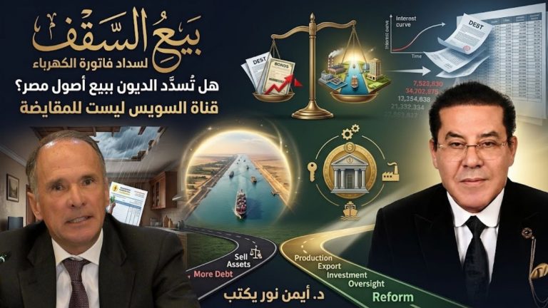 د. أيمن نور يكتب: الرجل الذي يريد بيع سقف بيته ليسدد فاتورة الكهرباء