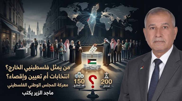 ماجد الزير يكتب: وجهة نظر في انتخابات المجلس الوطني الفلسطيني وابتعاث وفود من رام الله للدول المختلفة إلى أوروبا وحول العالم…