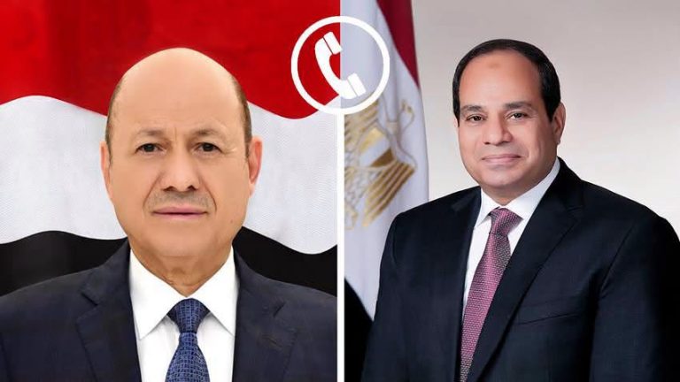 السيسي يؤكد دعم مصر لوحدة الأراضي اليمنية والتسوية السياسية