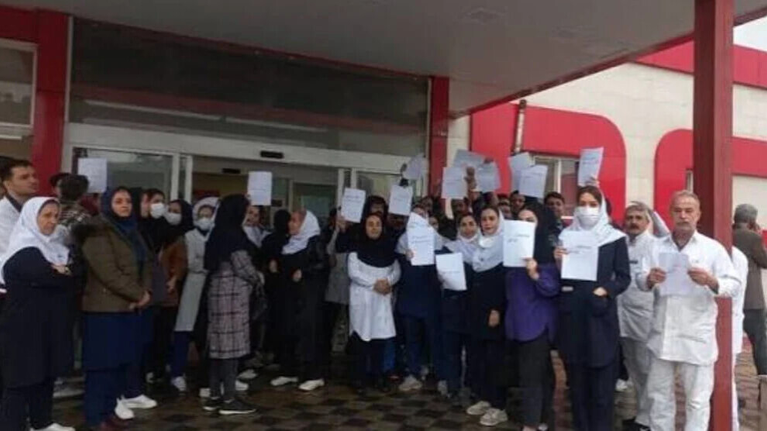 غضب التمريض يجتاح شرق كردستان: أزمة المستحقات تشعل الشوارع