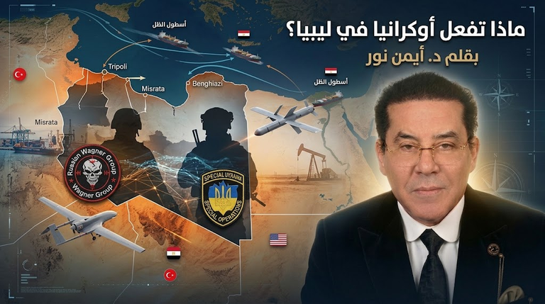 الدكتور أيمن نور يكتب: ماذا تفعل أوكرانيا في ليبيا؟