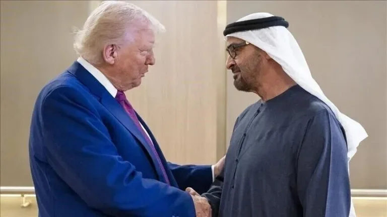 ترامب وبن زايد يبحثان تصعيد الشرق الأوسط والتوتر بين واشنطن وطهران