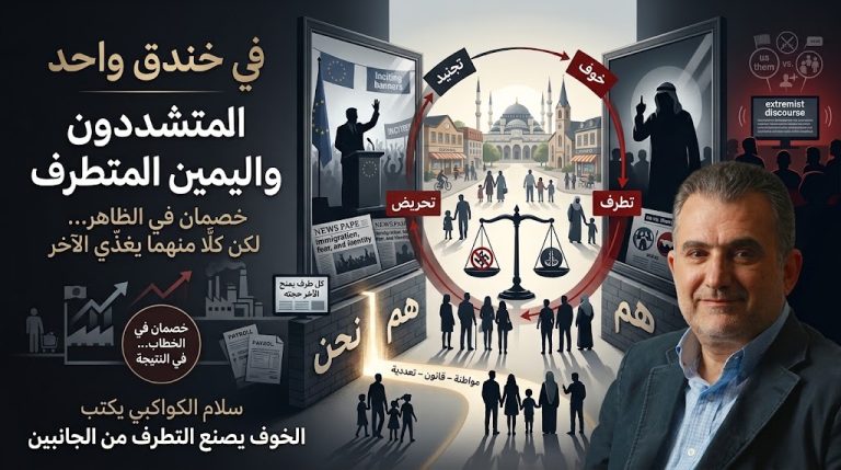 سلام الكواكبي يكتب: في خندق واحد: الإسلاميون المتشددون واليمين المتطرف الأوروبي