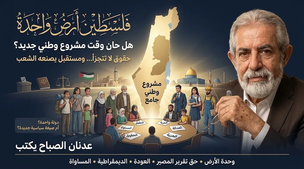 عدنان الصباح يكتب: فلسطين أرض واحدة