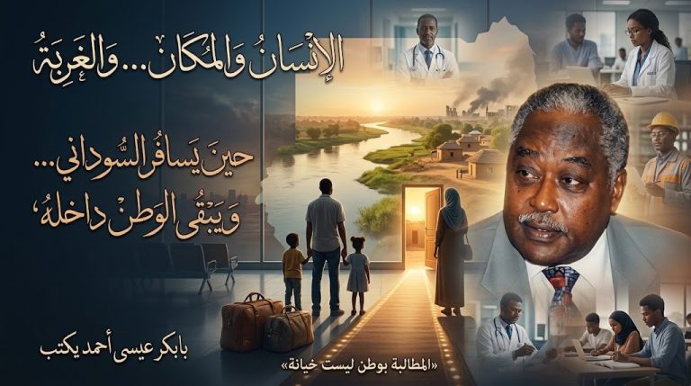 بابكر عيسى أحمد يكتب: الإنسان و المكان … والغربة